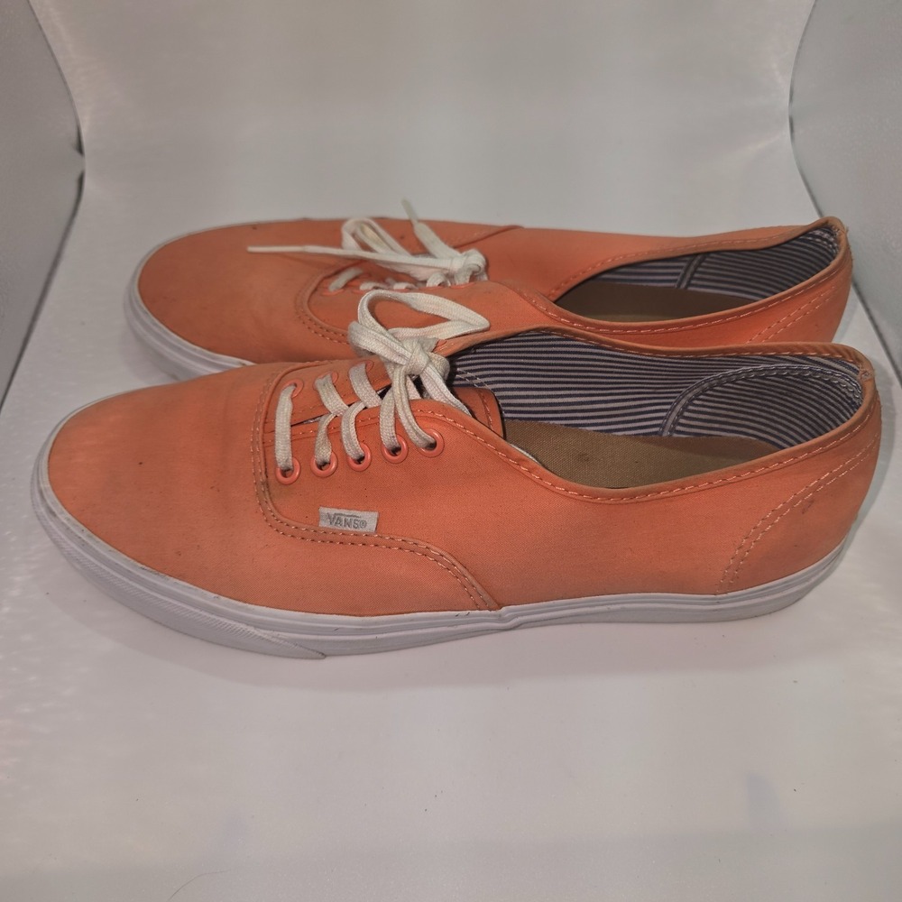 Vans Lace up coral peach trainers size 11m
